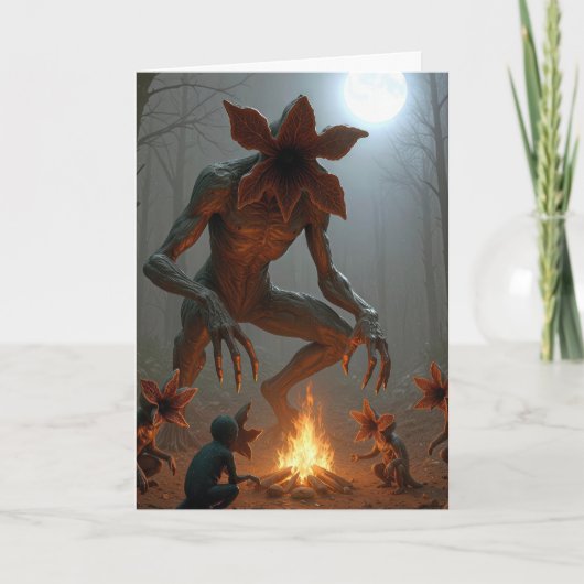 Birthday Demogorgon Creatures Around a Campfire カード (正面)