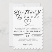 Birthday Dinner Invitation, Editable Birthday Dinn セーブザデート (正面)