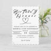 Birthday Dinner Invitation, Editable Birthday Dinn セーブザデート (スタンド正面)