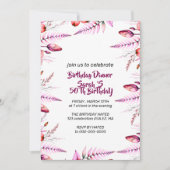 Birthday Dinner Invitation, Editable Birthday Dinn 招待状 (正面)