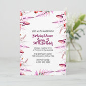 Birthday Dinner Invitation, Editable Birthday Dinn 招待状 (スタンド正面)