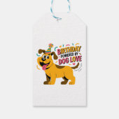 Birthday Dog Love Party Illustration ギフトタグ (裏面)