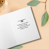 Birthday Dog Pilot Aviator Sunglasses Plane Funny カード