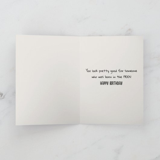 Birthday Dog Tail with Sunglasses カード (内部)