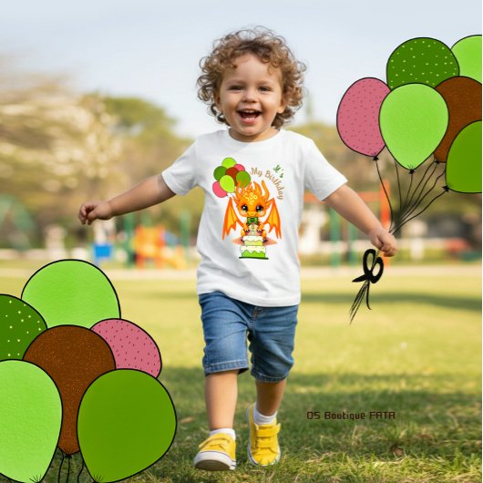 Birthday dragon ベビーTシャツ