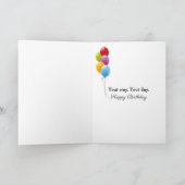 Birthday Dripping Abstract Canvas Art カード (内部)