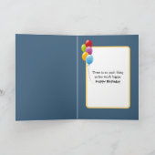 Birthday Duckling In a Blue T-shirt Pocket カード (内部)