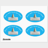 Birthday Eraser: Error 404 Youth Not Found 楕円形シール (シート)