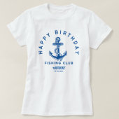 Birthday Fishing Club Custom Tee Tシャツ (デザイン正面)