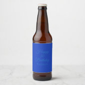 Birthday Food and Beverage Label Set - Blue Royal  ビールラベル (正面)