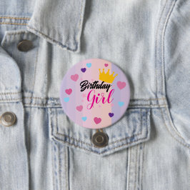Birthday for little girls 缶バッジ