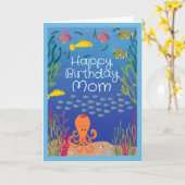 Birthday for Mom Ocean Seas the Day カード (黄色い花)