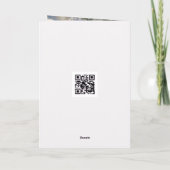 Birthday for Mom Poem Blue Butterflies and Roses カード (裏面)