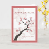 Birthday for Wife, Chinese Blossom Tree カード (黄色い花)