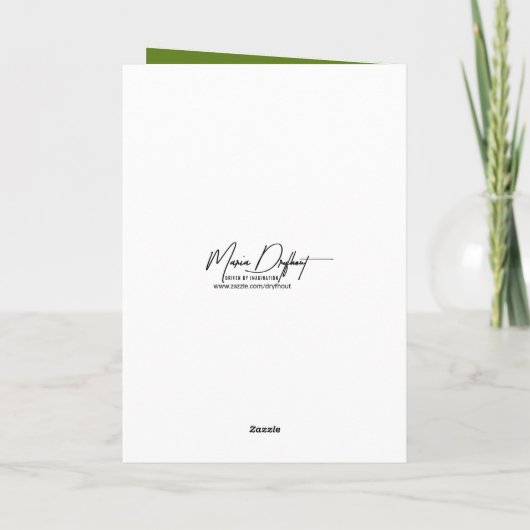 Birthday Four-leaf Clover  カード (裏面)