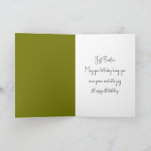 Birthday Frog In a Yoga Tree Pose カード (内部)