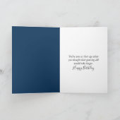 Birthday Frog Staring at Stars and Fireflies カード (内部)