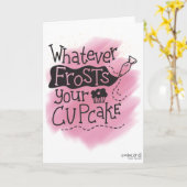 Birthday- Frost for your cupcake カード (黄色い花)