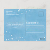 Birthday Fun Whimsical Ocean Swimming Sharks ポストカード (裏面)