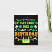 Birthday Funny Born On St Patricks Day 2020  カード (正面)