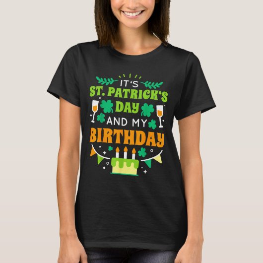 Birthday Funny Born On St Patricks Day 2020 Tシャツ (正面)