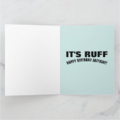 BIRTHDAY FUNNY GETTING OLDER DOG GREETING CARD カード (内部)