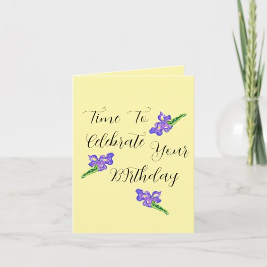 Birthday G Card : Time To Shine . カード (正面)