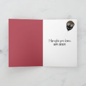 Birthday German Shepherd Dog Humor カード (内部)