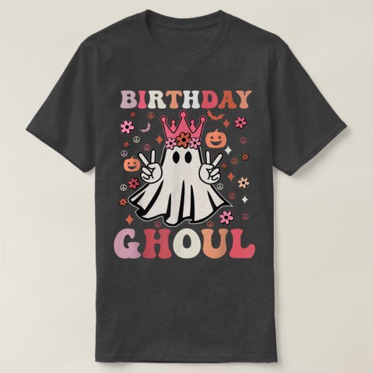 Birthday Ghoul Cute Ghost Funny Halloween Costume Tシャツ (デザイン正面)