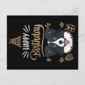 Birthday Gift Border Collie ポストカード (正面)