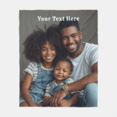 Birthday Gift for Dad Fleece Blankets Photo Text フリースブランケット (正面)