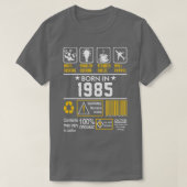 Birthday Gift Ideas Born In 1985  Tシャツ (デザイン正面)