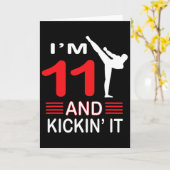 Birthday Gift Martial Arts Gift Boys Girls 1  カード (黄色い花)