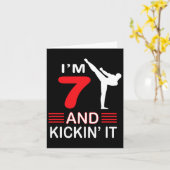 Birthday Gift Martial Arts Gift Boys Girls 2  カード (黄色い花)