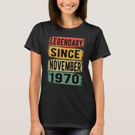 Birthday Gift November 1970 Tシャツ (正面)