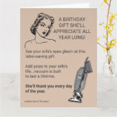 Birthday gift she will thank you for everyday カード (黄色い花)