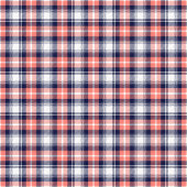 Birthday Gift Towel Coral Navy Plaid for Home バスタオルセット