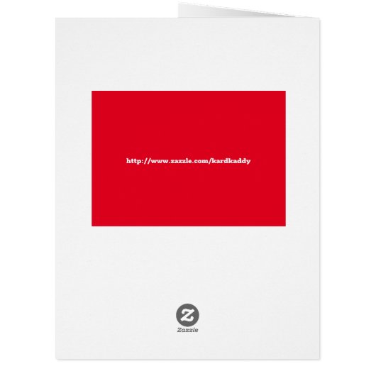 Birthday Gifts BIG Greeting Card (裏面)