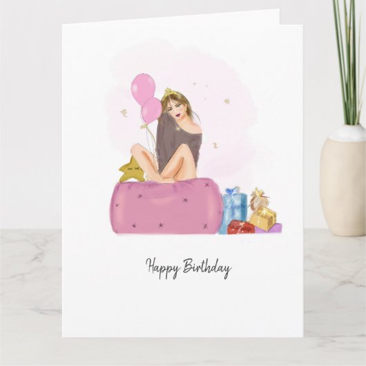 birthday girl カード (正面)