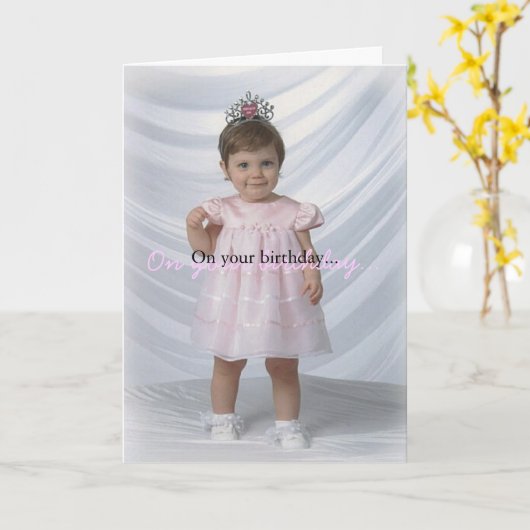 Birthday Girl  カード (黄色い花)