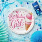 Birthday Girl ペーパープレート (パーティー)