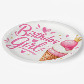 Birthday Girl ペーパープレート (アングル)