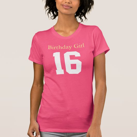 Birthday Girl 16 Tシャツ (正面)