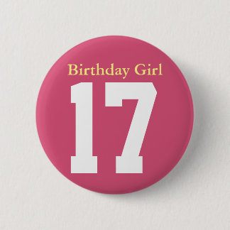 Birthday Girl 17 缶バッジ