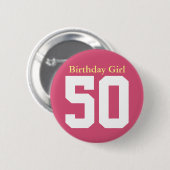 Birthday Girl 50 缶バッジ (正面&裏面)