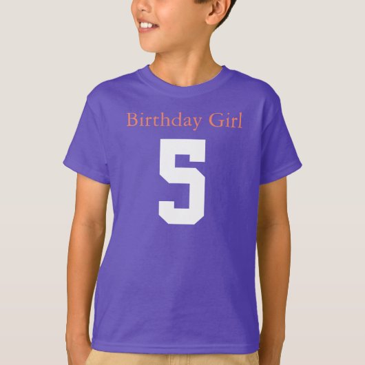 Birthday Girl 5 Tシャツ (正面)