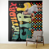 Birthday Girl 90s Star Shot Backdrop タペストリー (インサイチュ)