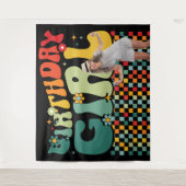 Birthday Girl 90s Star Shot Backdrop タペストリー (正面)