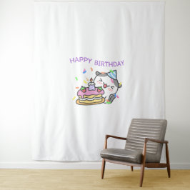 Birthday Glow Up Mode タペストリー