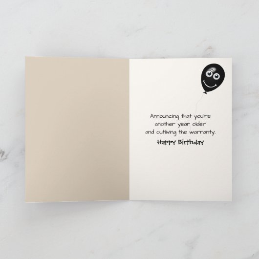 Birthday Golden Retriever Hosting a Podcast カード (内部)